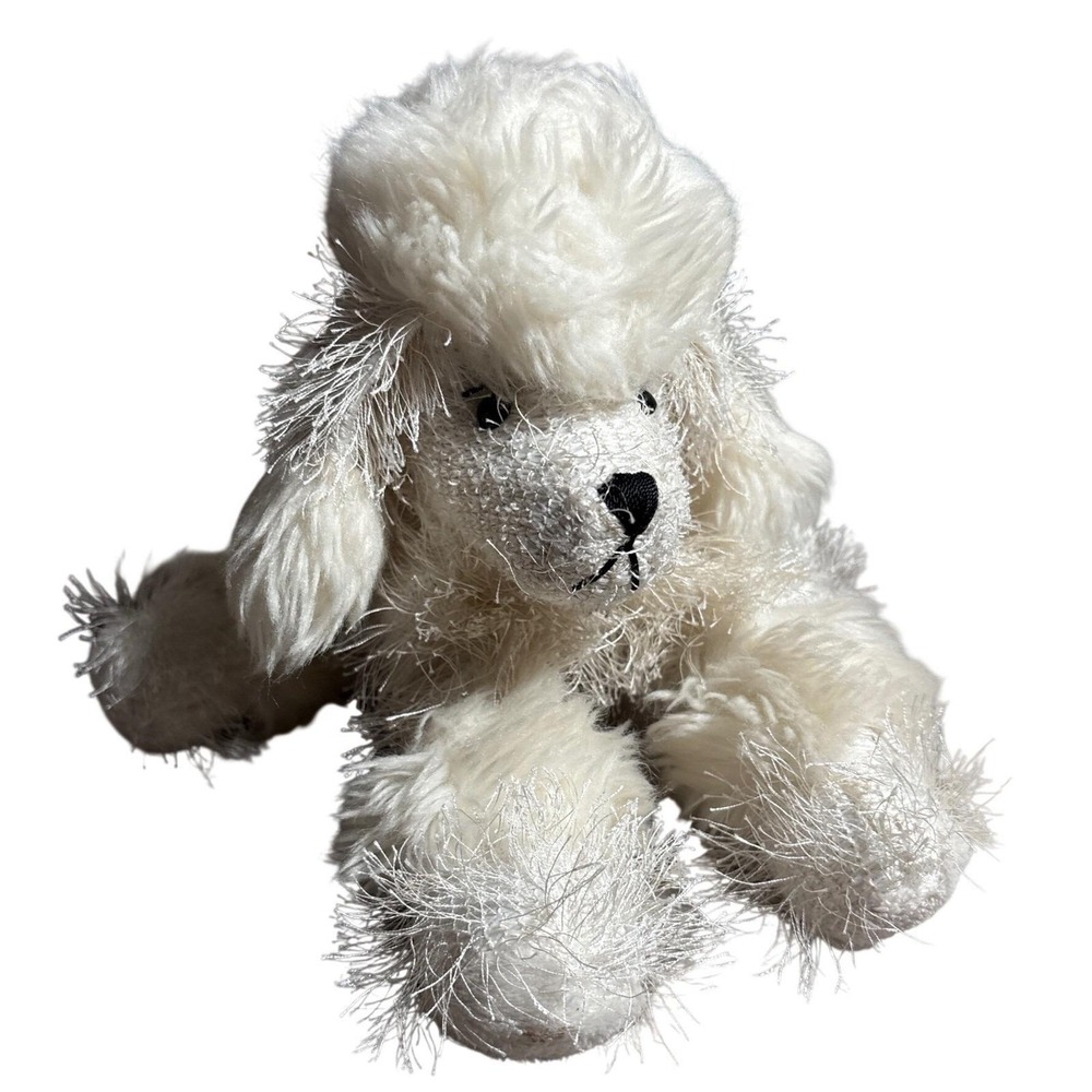 Ganz Webkinz Poodle White Plush Stuffed Animal Dog KT316G No Code